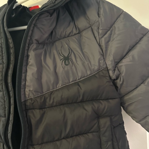 Spyder Kids Black Puffer Jacket - Picture 2 of 3